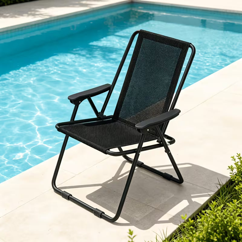 Folding High-Back Beach Chair