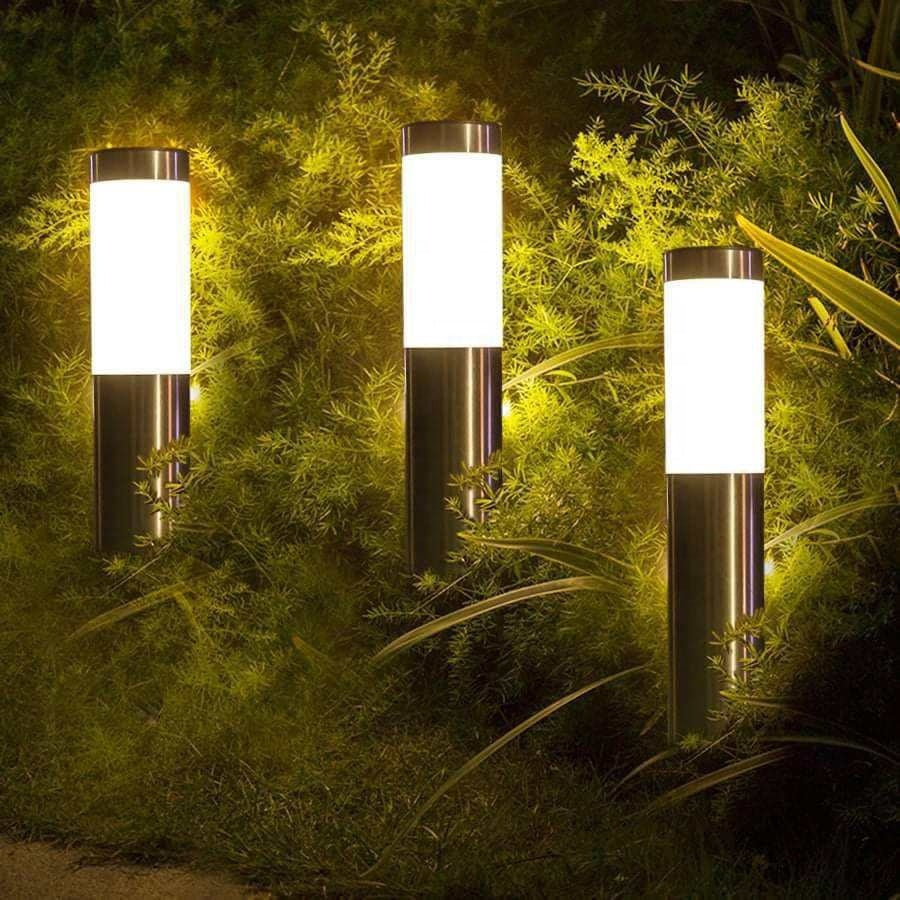 Solar LED Bollard Path Light — Set of 2