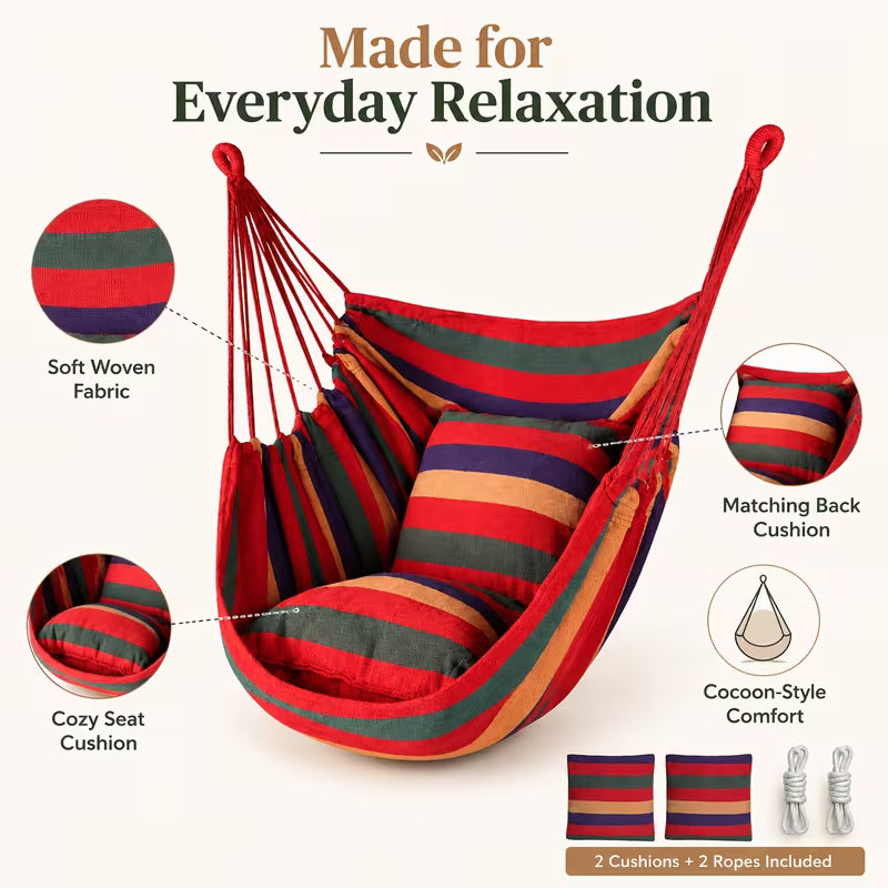 Woven Cotton Double Hammock