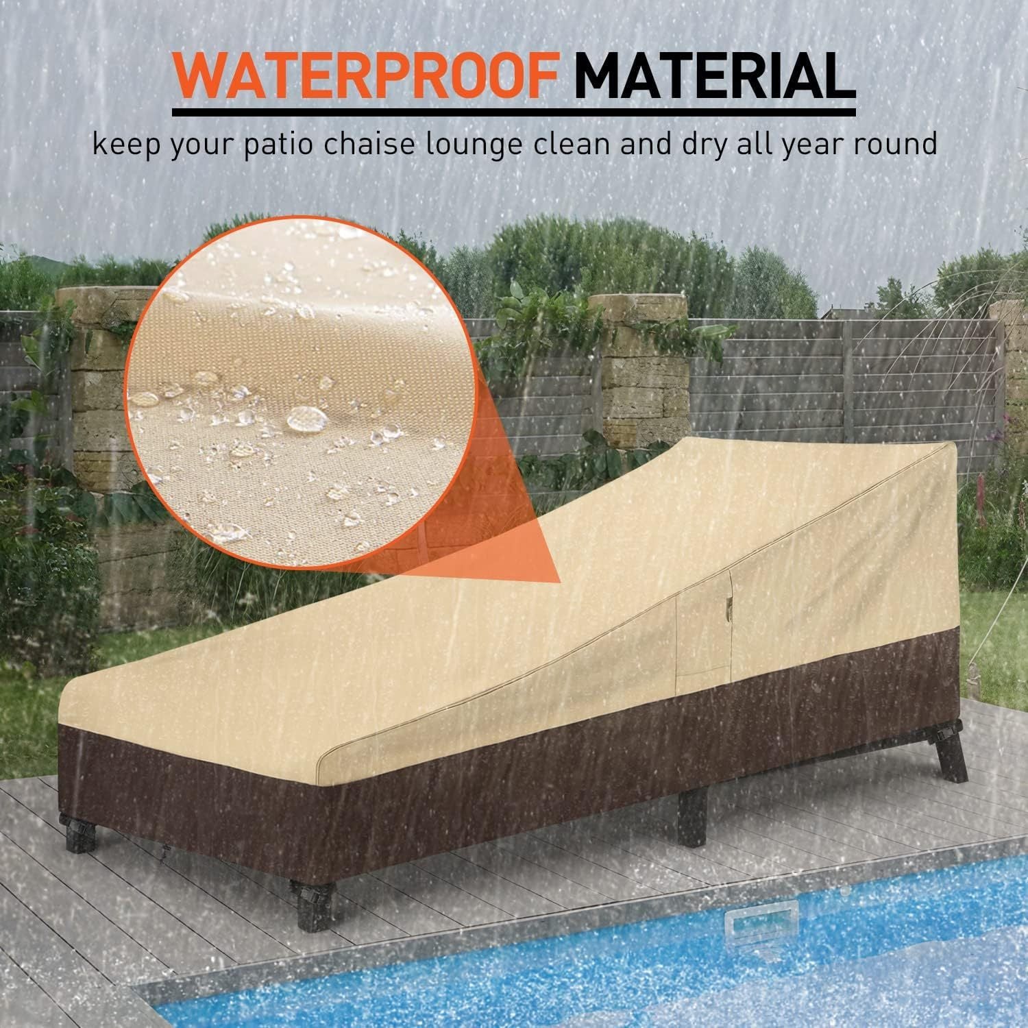 Heavy-Duty Outdoor Lounge Chair Cover