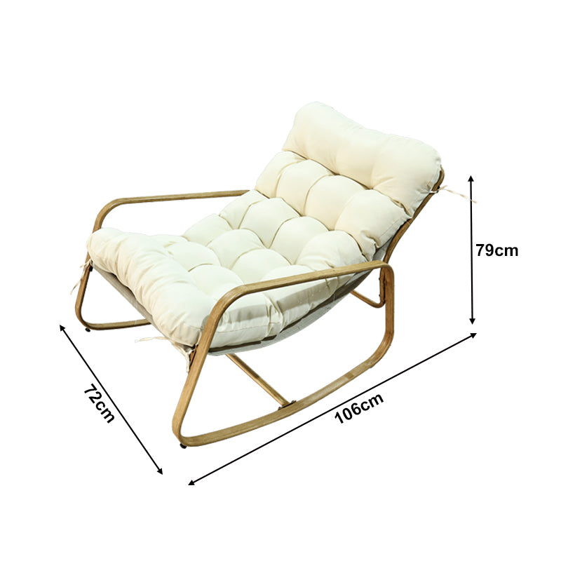 Modern Steel Outdoor Rocking Chair