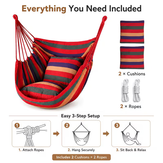 Woven Cotton Double Hammock